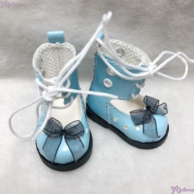 SHU074BLE Mimiwoo Yo-SD 1/6 bjd Doll Shoes Lace Hole Boots Blue SHU074BLE Mimiwoo Yo-SD 1/6 bjd Doll Shoes Lace Hole Boots Blue